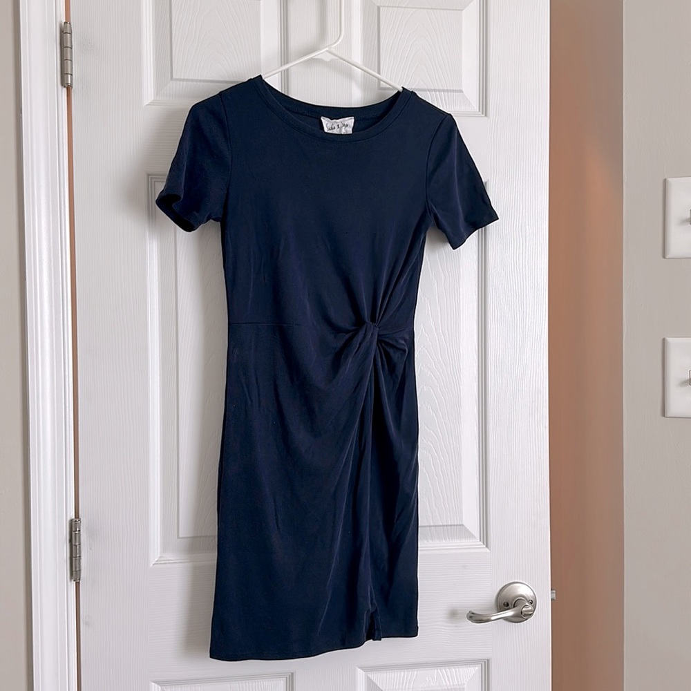 Navy blue tshirt dress